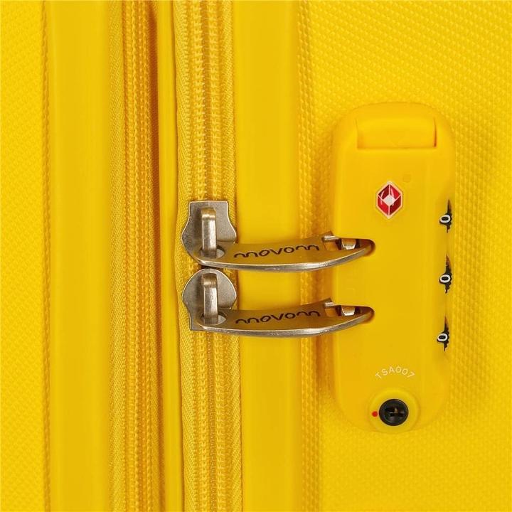 Actual product image Movom Rigid ABS Suitcase Set with Multidirectional Wheels and Combination Lock