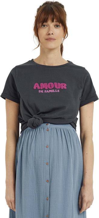 Image du produit Vertbaudet Bio-Kollektion: T-Shirt für Schwangerschaft und Stillzeit mit Schriftzug AMOUR (44, 46)