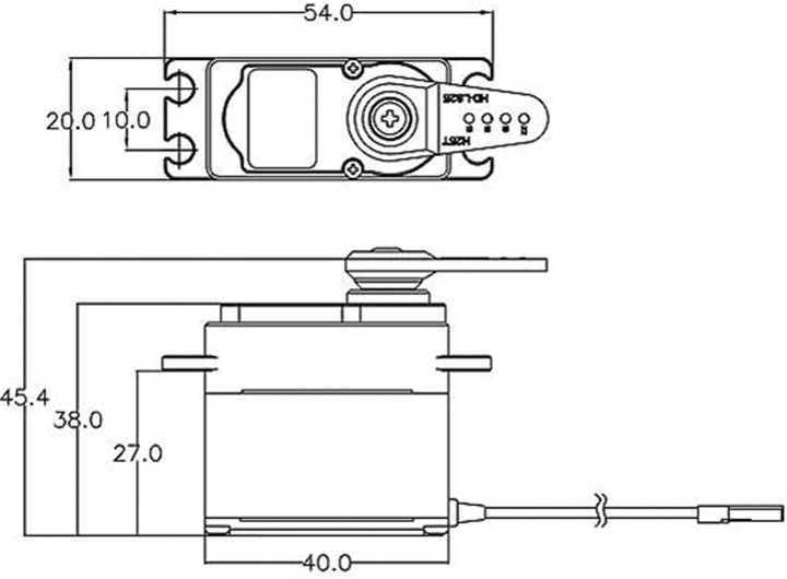 Actual product image Hitec Standard servo D951TW Digital-