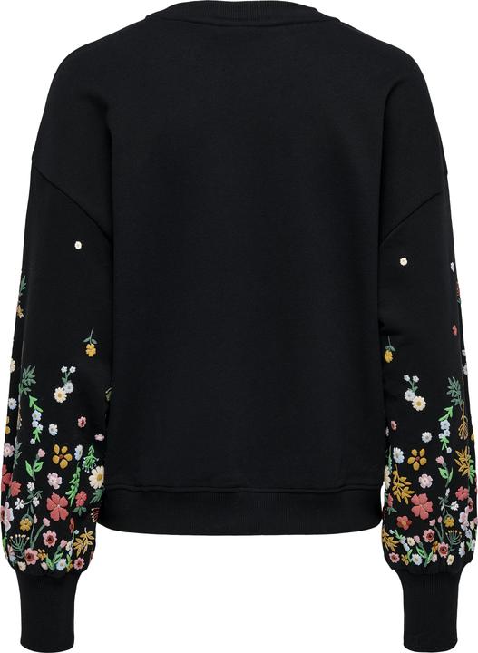 Image du produit Only Coupe normale Col rond Manches côtelées Épaule basse Sweat-shirt (M)