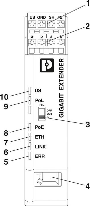Image du produit Phoenix Contact Extender PoE 2010 ETH TP-G LAN (Rallonge)