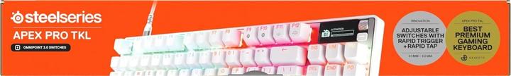 Actual product image SteelSeries Apex Pro TKL Gen 3 (US, Cable, Wireless)