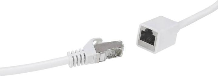 Produktbild LogiLink Patchkabelverlängerung Premium, Kat.6A, 3.0 m, weiss RJ45-Stecker (S/FTP, CAT6a, 3 m)