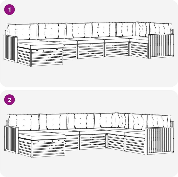 Produktbild vidaXL Outdoor-Sofa