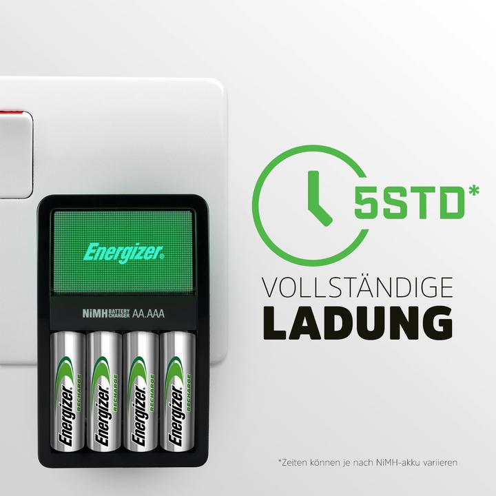 Productafbeelding Energizer Herladen Maxi (4 Pcs., AA, 2000 mAh, Oplaadbare batterijen + lader)
