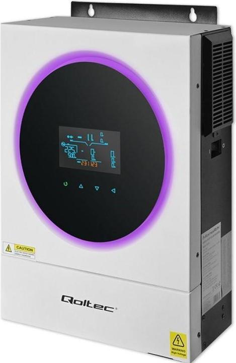 Actual product image Qoltec Hybrydowy inwerter solarny Off-Grid 4kVA| 4kW | 120A | MPPT | LCD | Wi-Fi | BMS | Sinus