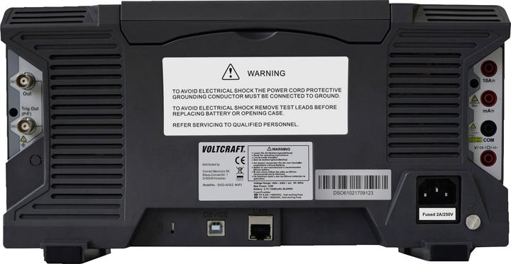 Produktbild Voltcraft Digitales Speicheroszilloskop DSO-6102 WIFI (CAT II)