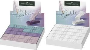 Actual product image Faber-Castell Plastic eraser RollOn SPARKLE, assorted