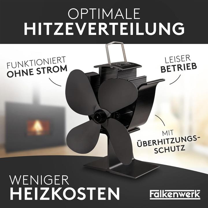 Produktbild Falkenwerk Ofenventilator (7.5 x 11 x 18 cm)