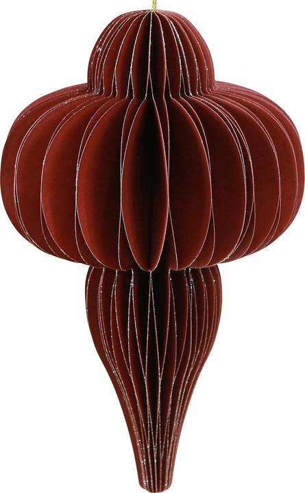 Produktbild Decoris Ornament rot 20cm (2x)