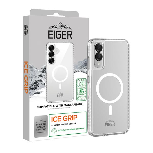 Produktbild Eiger 3m Drop-Protection MagSafe Case trans. Ice Grip Magsafe Case GRS clear (Samsung Galaxy S25 Edge)