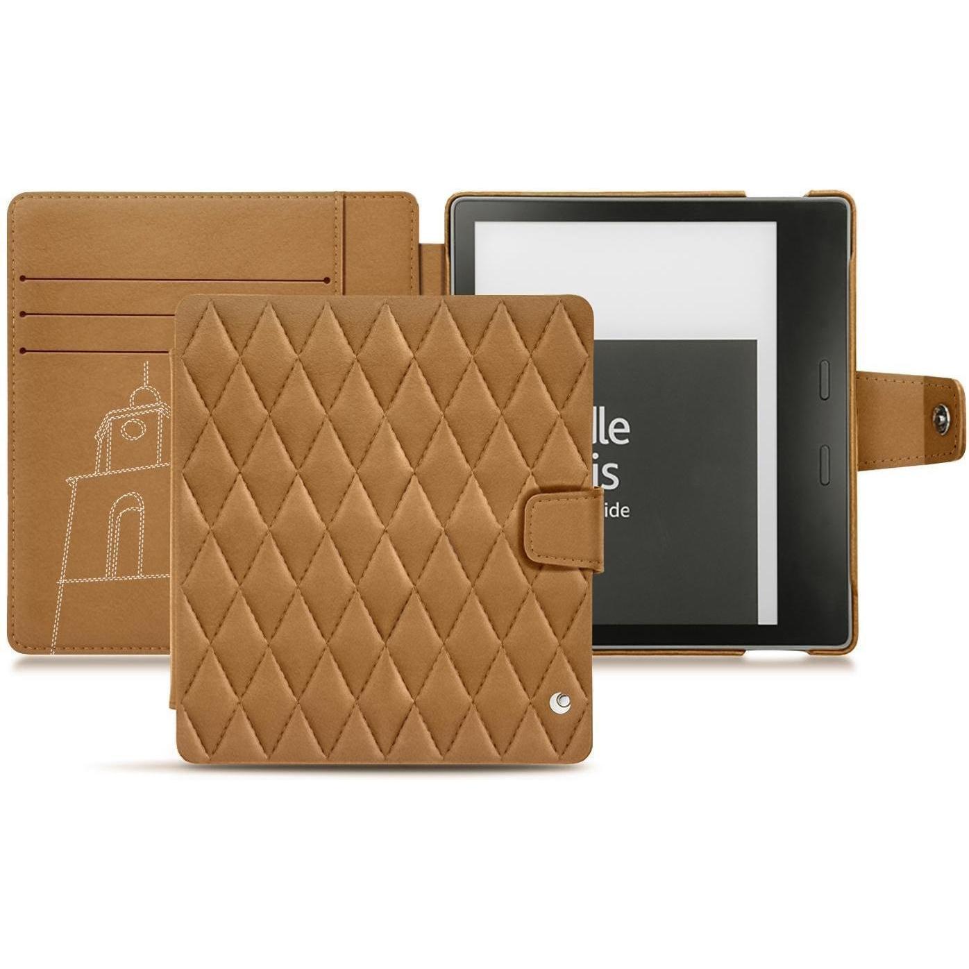 Noreve Lederschutzhülle Wallet (Kindle Oasis (2019)), eReader Zubehör, Braun