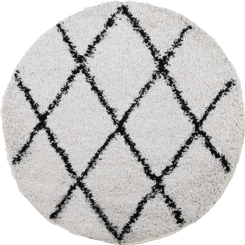 VidaXL, Teppich, Teppich Shaggy Hochflor Modern Ø 280 cm (280 x 280 cm)