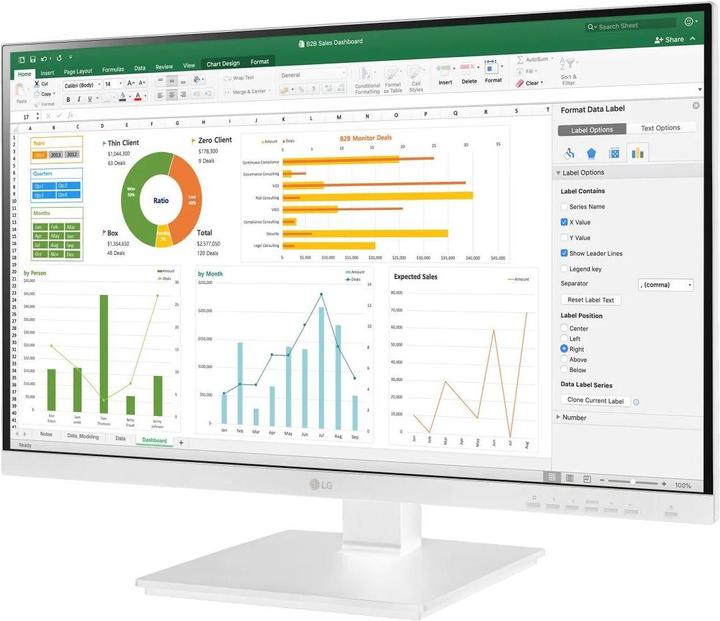 Produktbild LG 24BN650Y-W (1920 x 1080 Pixel, 24")