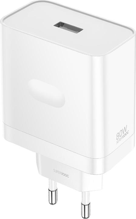 Image du produit Plus Japan Un chargeur SuperVOOC, 80 W, chargeur de voyage USB, blanc (80 W, 1 portion)