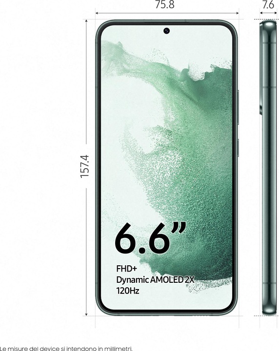 Produktbild Samsung Galaxy S22+ (256 GB, Green, 6.60", Dual SIM, 50 Mpx, 5G)