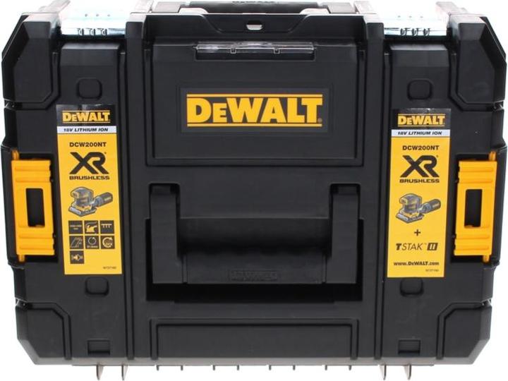 Immagine prodotto DeWalt DCW 200 NT Levigatrice vibrante a batteria 18 V 108x115 mm + 1x Batteria 5.0 Ah + TSTAK - senza (Levigatrici rotorbitali)