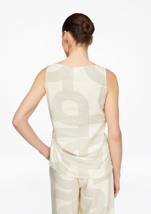 Immagine prodotto Comma Bedrucktes Leinen-Lyocell-Top mit Drapierungsdetail (34)