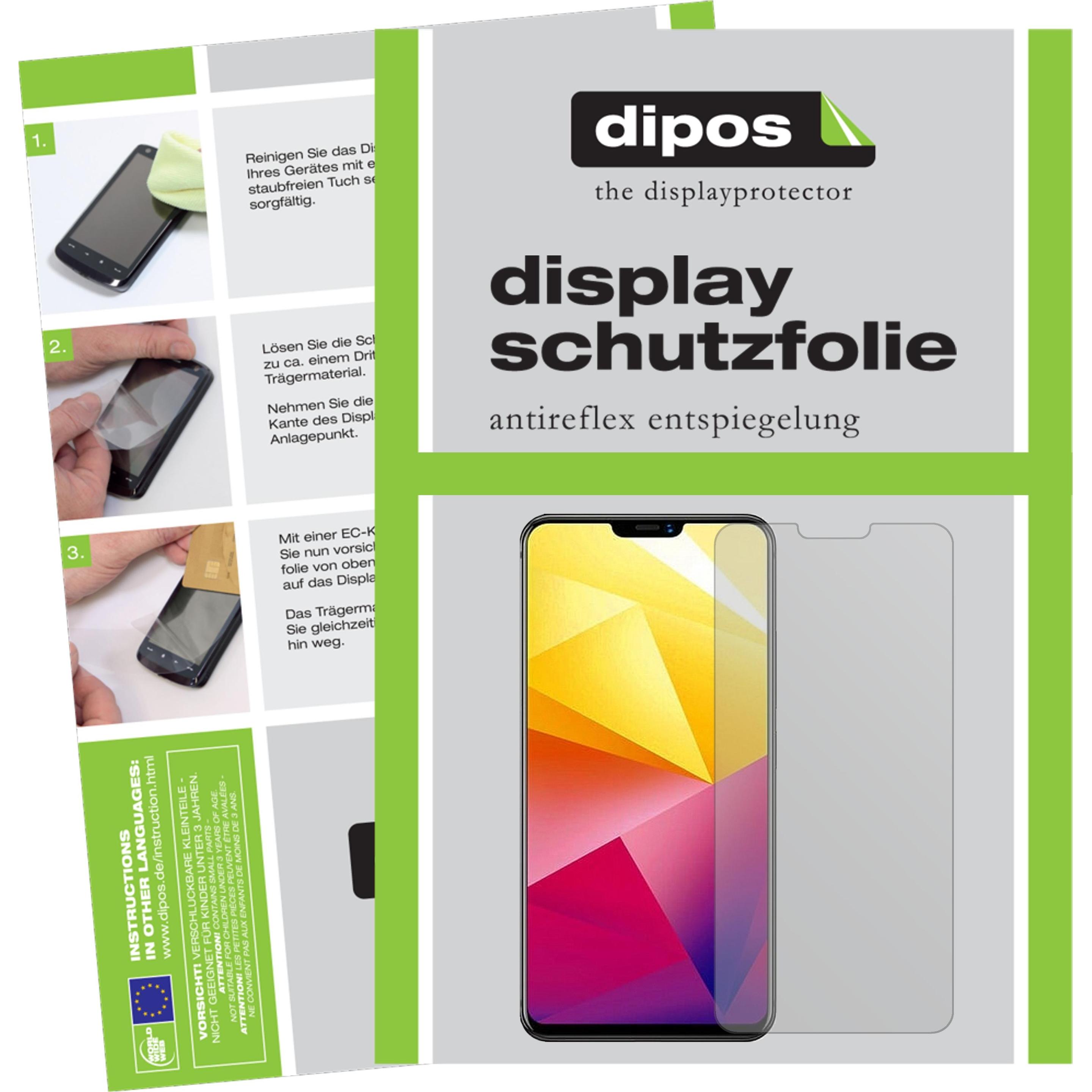 Dipos Displayschutzfolie Antireflex (2 Stück, Vivo X21i), Smartphone Schutzfolie, Transparent