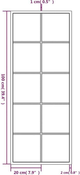 Immagine prodotto vidaXL Wandspiegel (100 x 40 cm)