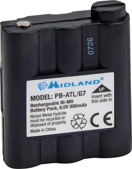 Image du produit Midland PB-ATL/G7 - Pile/accu - noir - G7 G9 - nickel-métal hydrure (NiMH) - 800 m