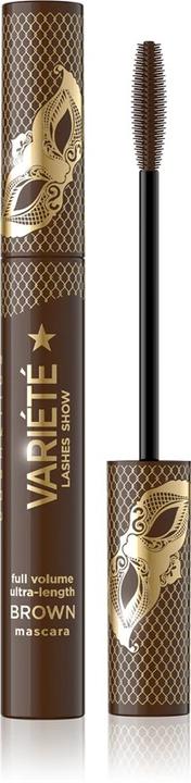 Actual product image Eveline Variete Lashes Show Thickening And Lengthening Mascara Brown 10Ml (Brown)