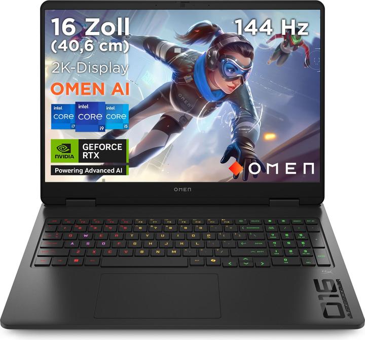 Produktbild HP Omen 16-am0073ng RTX 5060 (16", Intel Core i7-14650HX, 16 GB, 1000 GB, DE)