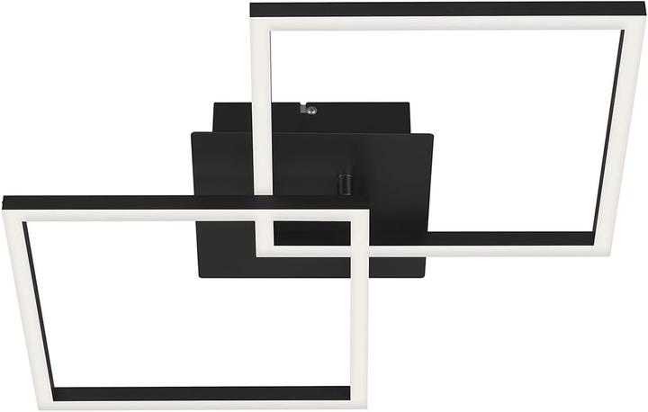 Briloner LED ceiling light, black, LED/24W (1300 lm)