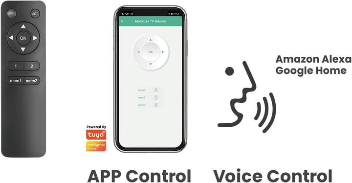 Actual product image myWall For screen sizes 23" - 65" (58 - 165 cm), load up to 30 kg, with wireless remote control, Smart Ho (Ceiling, 30 kg, 23" - 65")