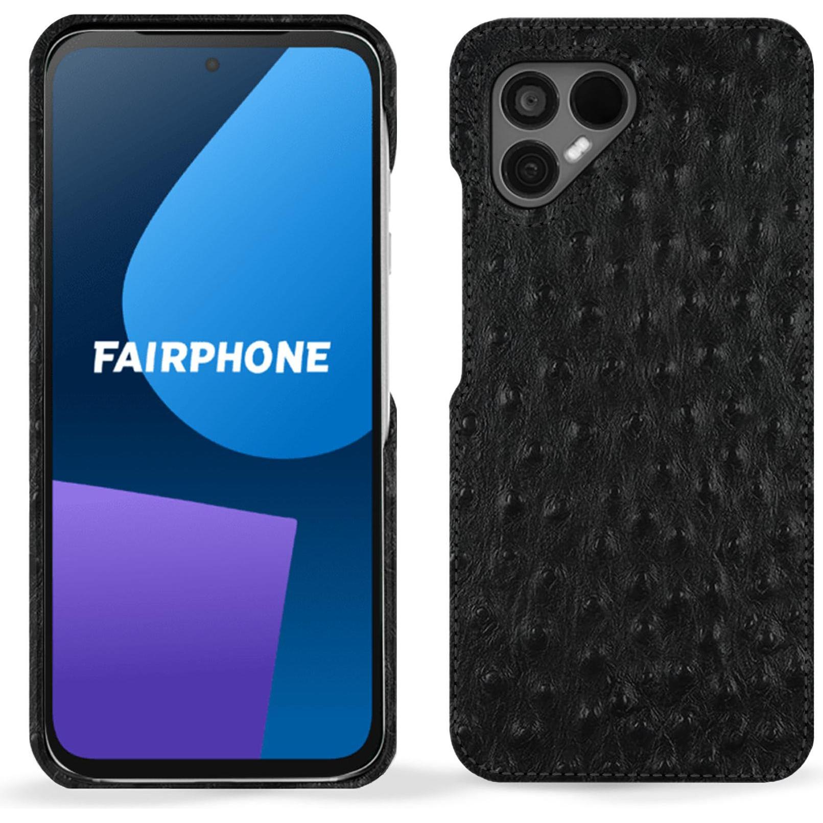 Thumbnail - Noreve Lederschutzhülle (OnePlus 5), Smartphone Hülle, Schwarz