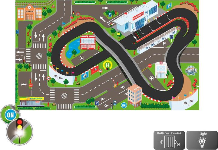 Productafbeelding Van Manen Veenendaal Verkeerscircuit met LED-verlichting (120 x 70 cm)