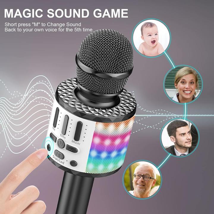 Produktbild MicQutr Karaoke-Mikrofon mit Bluetooth-Lautsprecher