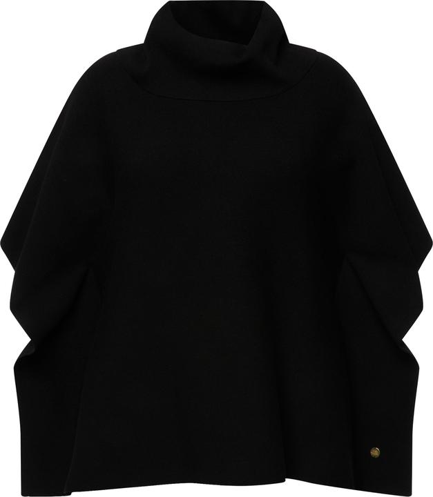Produktbild Ulla Popken Poncho-Pullover, Oversized, Rollkragen, ärmellos (42, 44, 46, 48)
