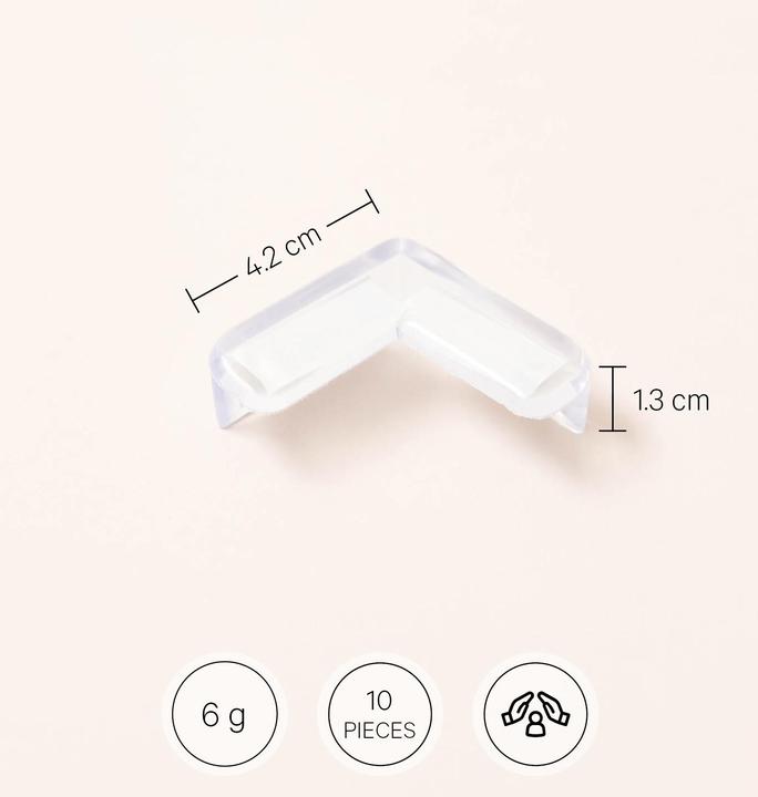 Actual product image Esmée Transparent edge protector / child safety lock set of 10