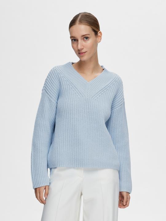 Produktbild Selected V-Ausschnitt Strickpullover (L)