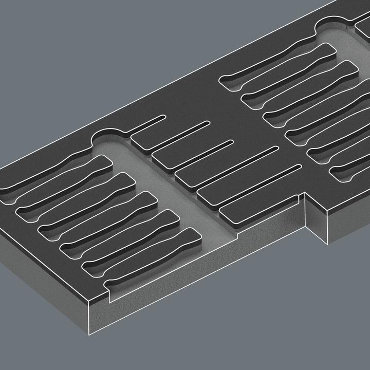 Actual product image Wera 9760 Schaumstoffeinlage Stainless Set 1