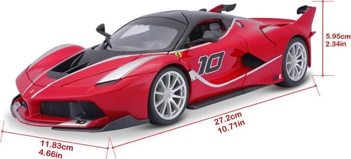 Actual product image Bburago 1:18 Model Car Ferrari FXX-K