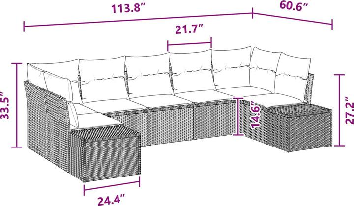 Actual product image vidaXL Gartenmöbel Set