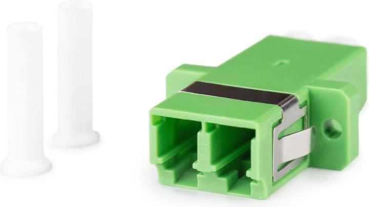 Actual product image Digitus LC/APC-LC/APC duplex coupler green ceramic sleeve, plastic, singlemode APC (Network coupling)