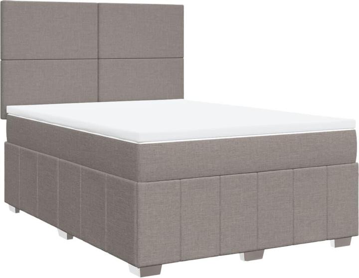 Produktbild vidaXL Bo x springbett mit Matratze 140 x 190 cm Stoff (140 x 190 cm)