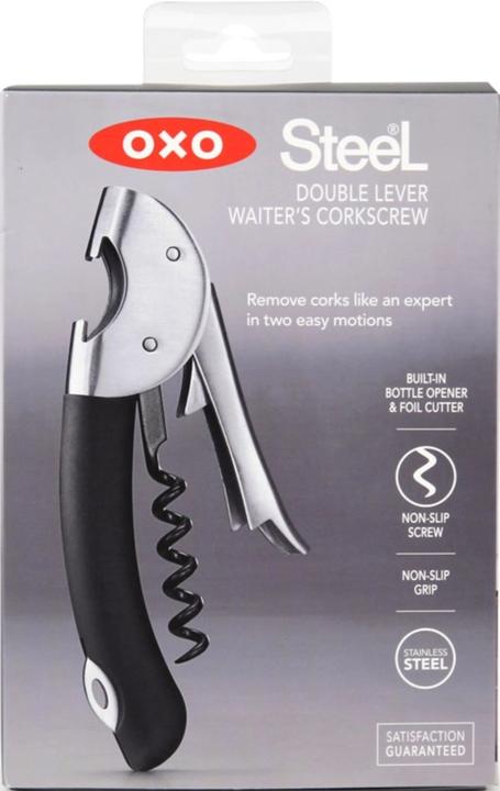 Productafbeelding OXO Kurkentrekker met dubbele hendel (Kelnermes)