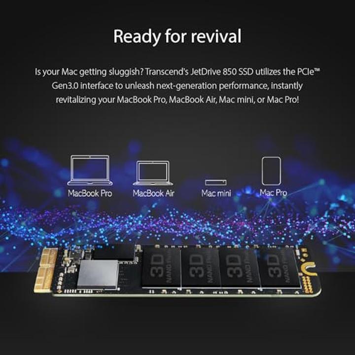 Actual product image Transcend JetDrive 850 (960 GB, M.2 2280)