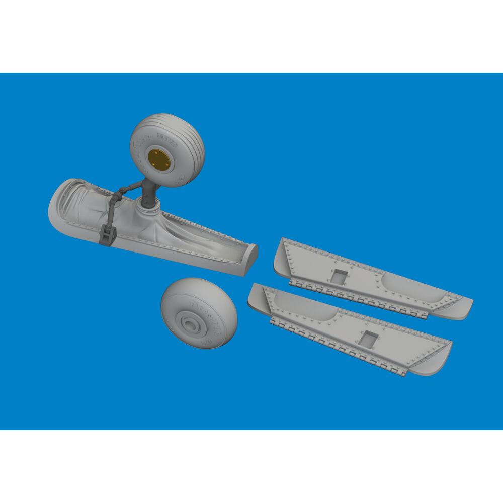 Eduard P-40N tail wheel bay PRINT 1/48 for