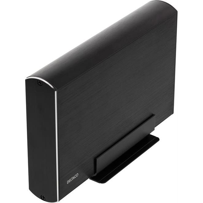 Deltaco MAP-GD34U3 - HDD-Gehäuse - 3.5 Zoll - Serial ATA III - USB Konnektivität - Schwa (3.5"), Festplattengehäuse, Sch...