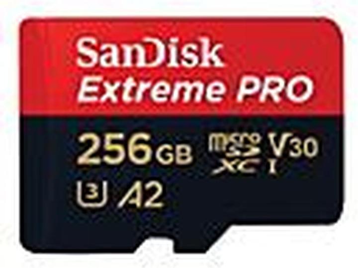Actual product image SANDISK Extreme PRO UHS-I V30 (256 GB, microSDXC, U3, UHS-I)