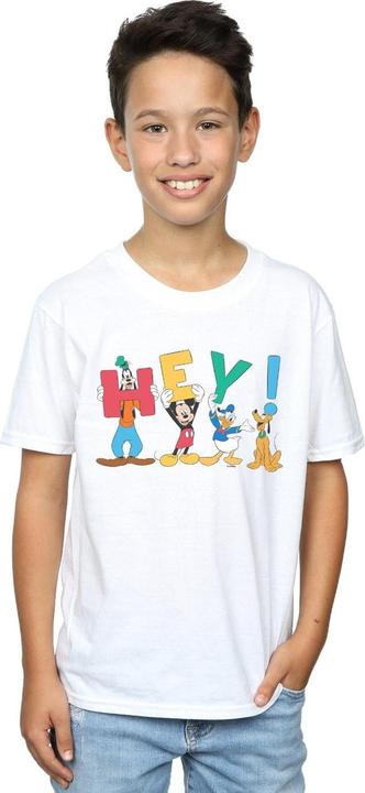 Actual product image Disney Boys Mickey Mouse Friends Hey T-Shirt (152, 158)