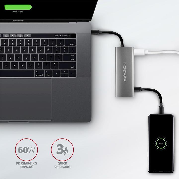 Produktbild Axagon HMC-5G2 (USB-C, 5 Ports)