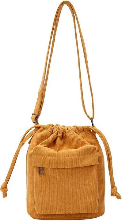 Actual product image Only-Bags.Store Corduroy shopping bag with drawstring, shoulder bag, hobo bag, casual handbags, large