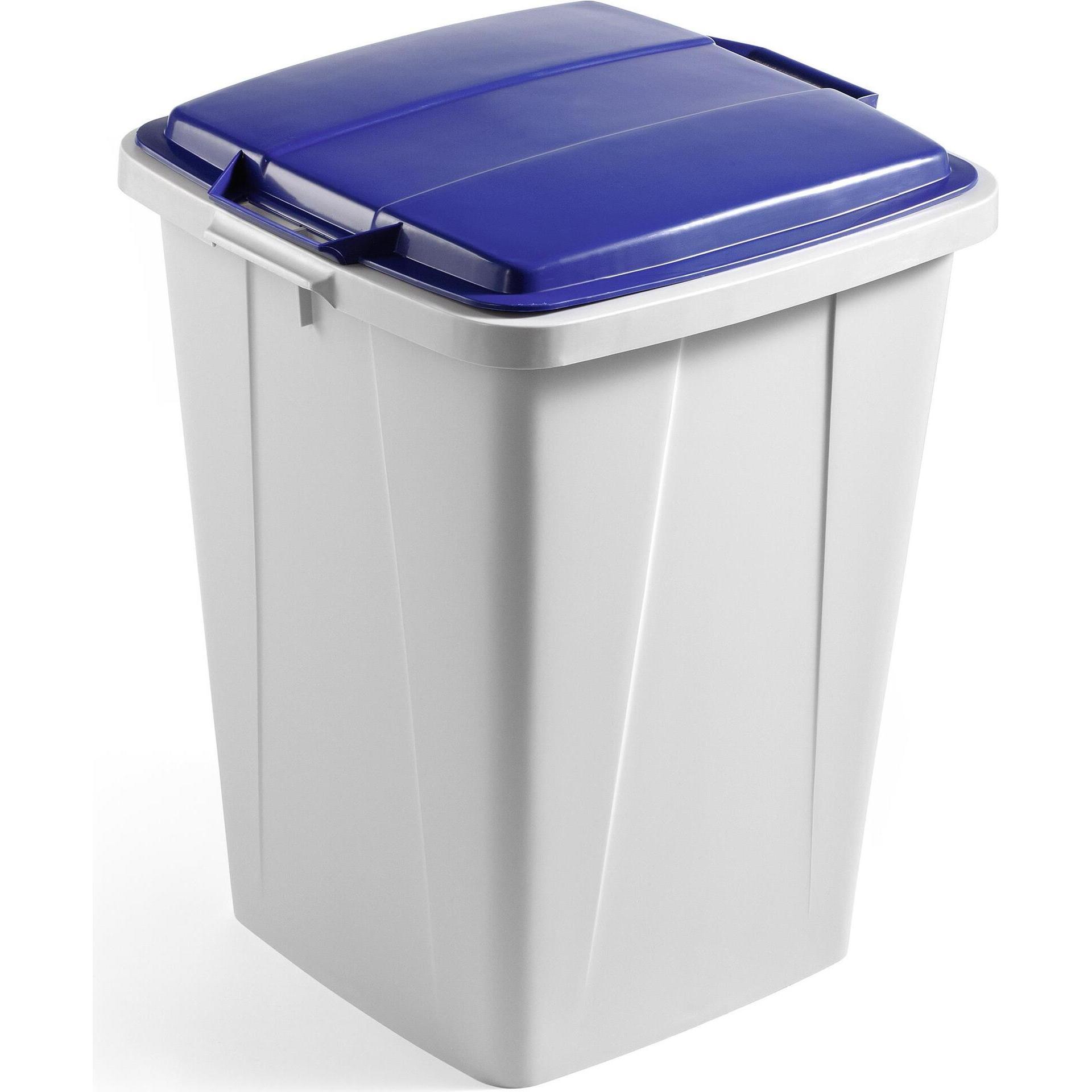 Durable Wertstoffsammler 90 Liter ohne Deckel, Abfalleimer, Grau
