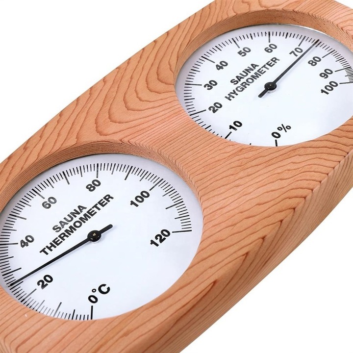 Productafbeelding Flammifera Sauna Thermometer met Hygrometer